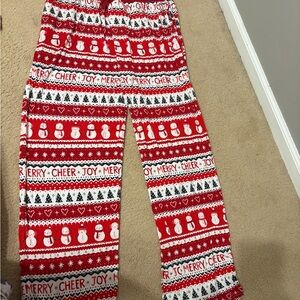 Little Sleepies Red and White Pajama Pants